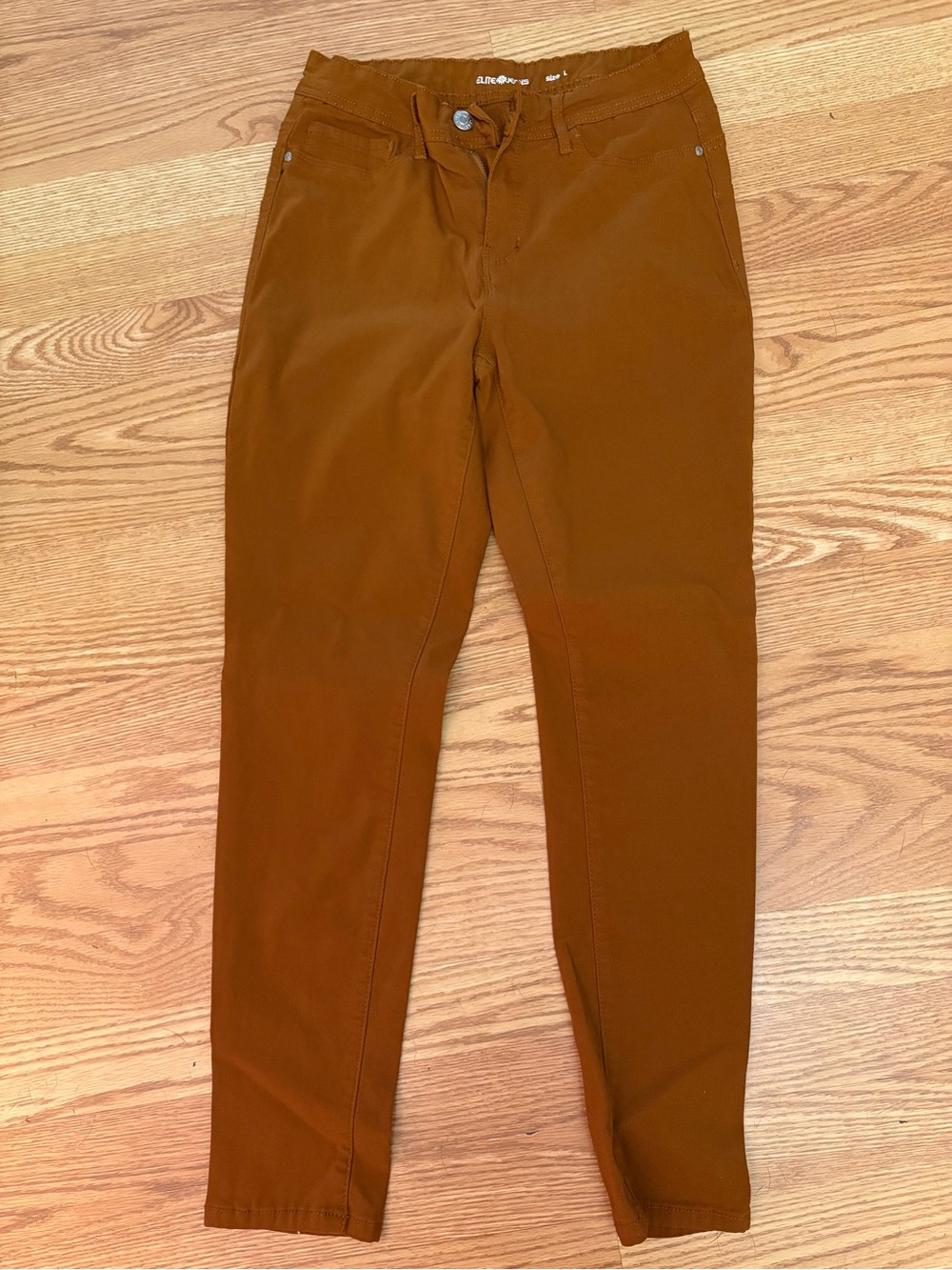 Women’s Slim Fit Pants in Rust Brown